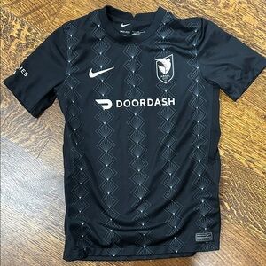 Nike Black Geometric Soccer Jersey